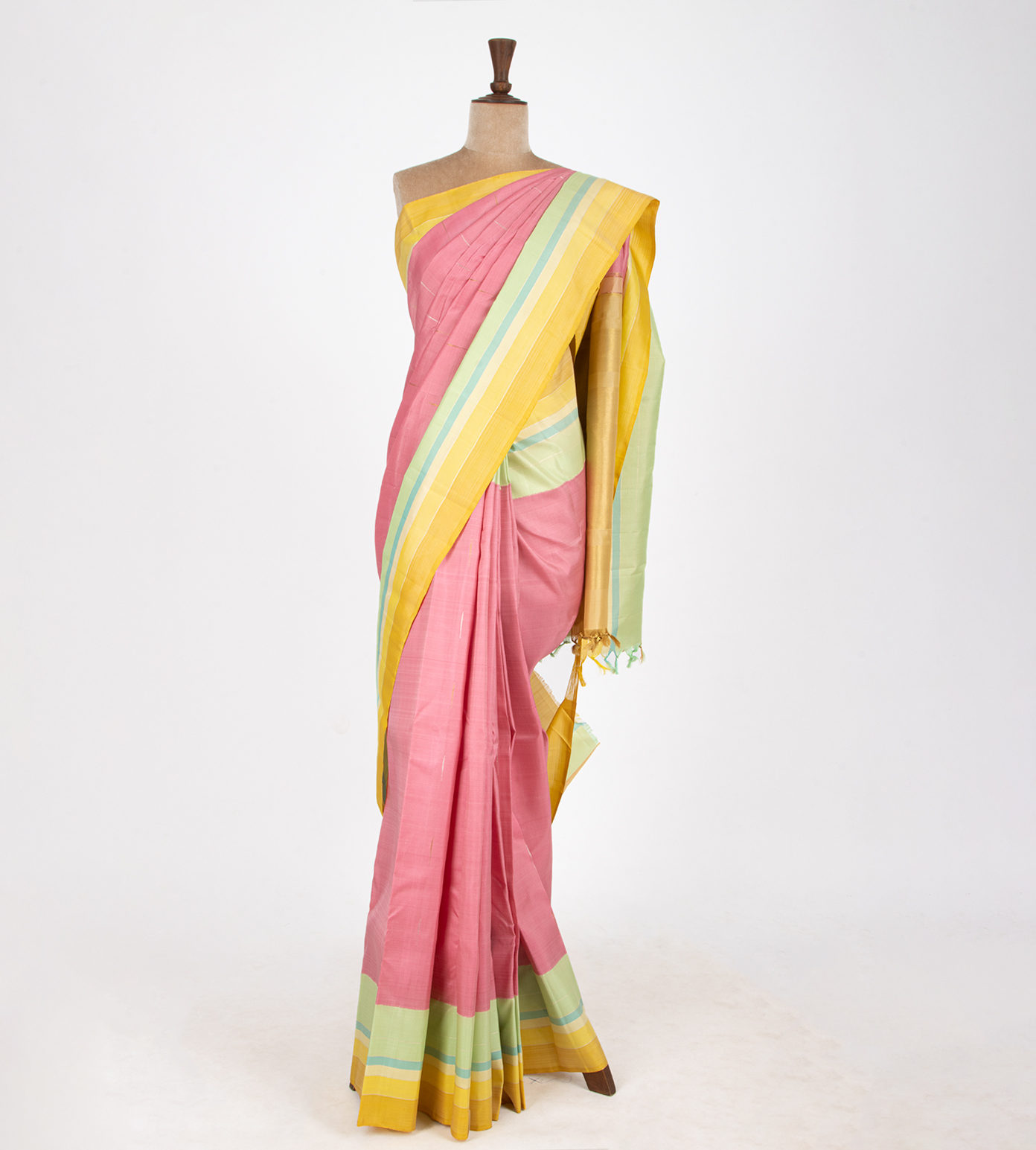 Light Pink Kanchipuram Silk Saree