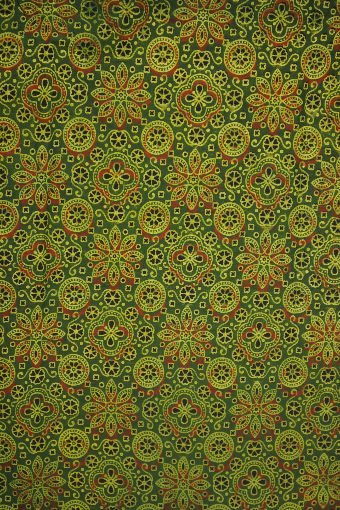 green-flower-ajrakh-fabric-af000202-a