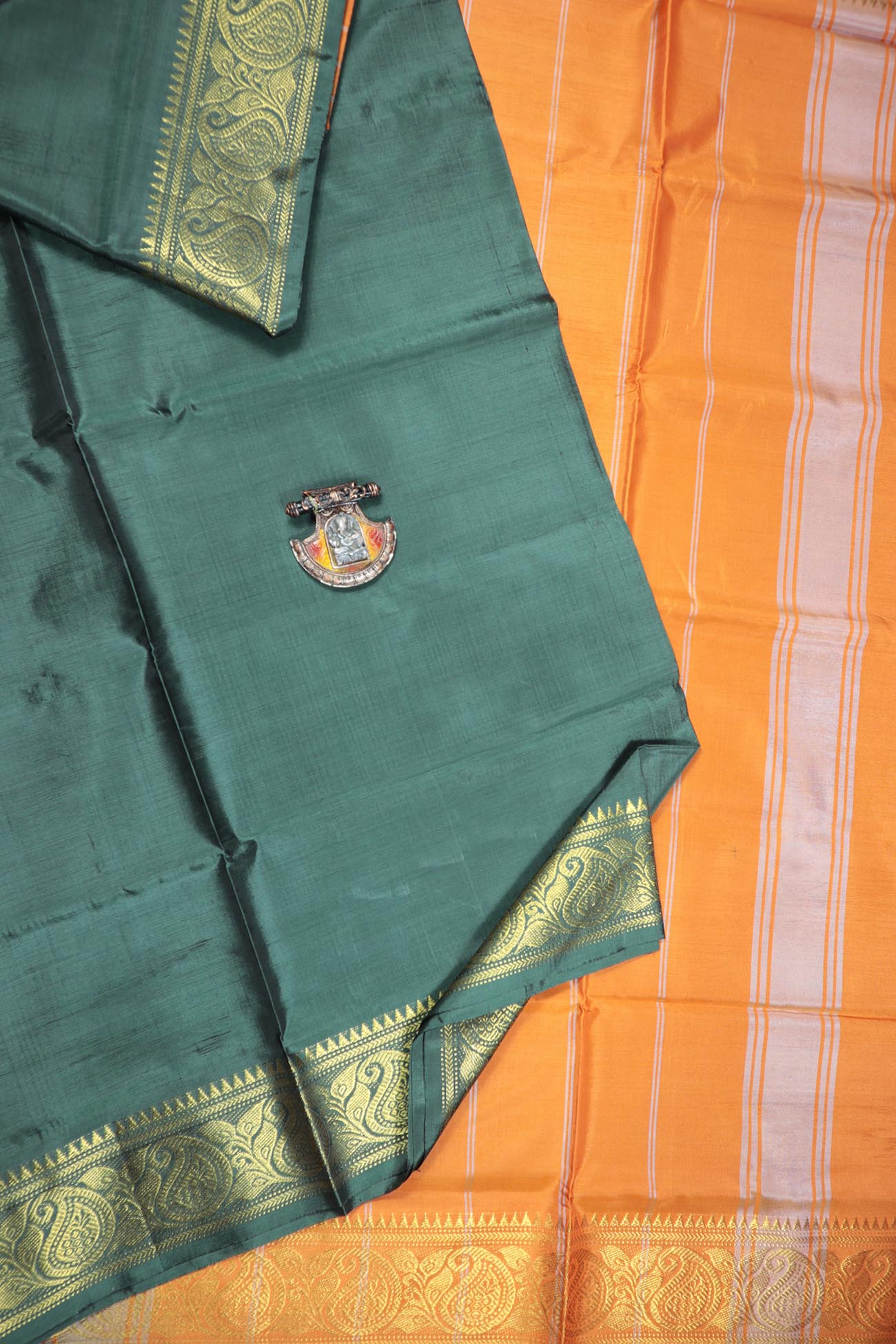 dark-green-mango-banana-pith-sarees-bps000012-a