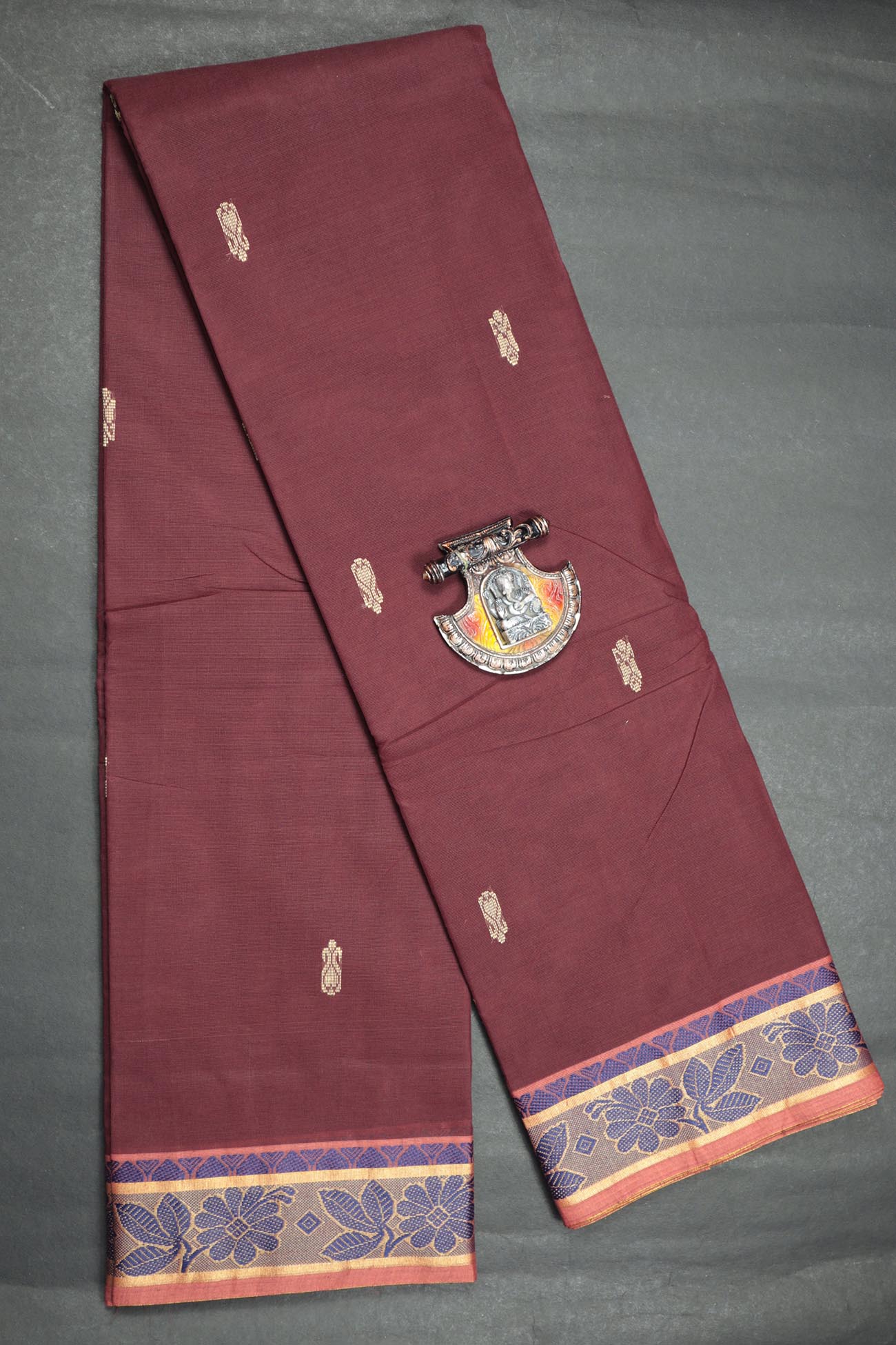 maroon-flower-butta-sarees-bs001504-a