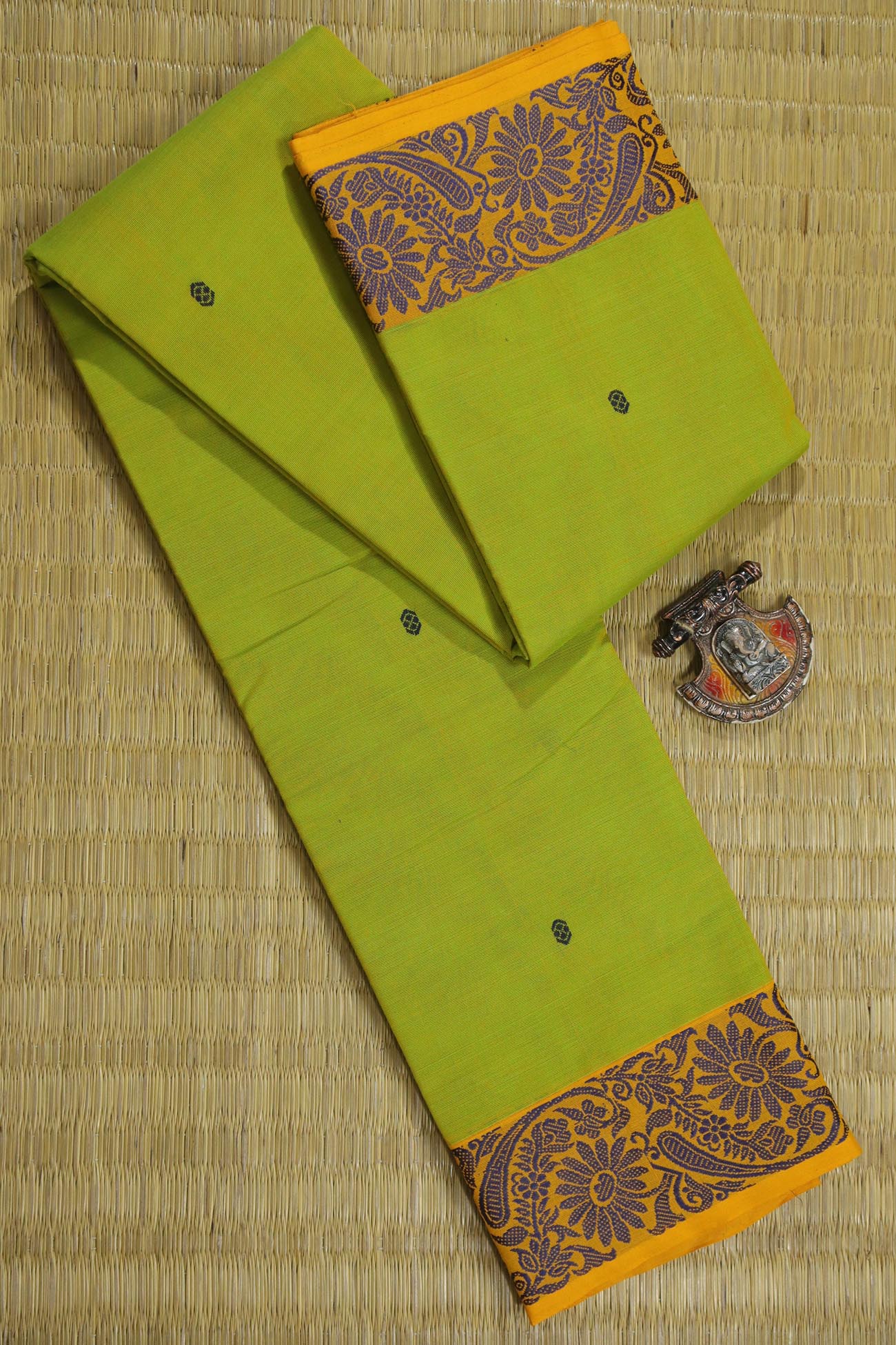 yellow-green-flower-butta-sarees-bs001910-a