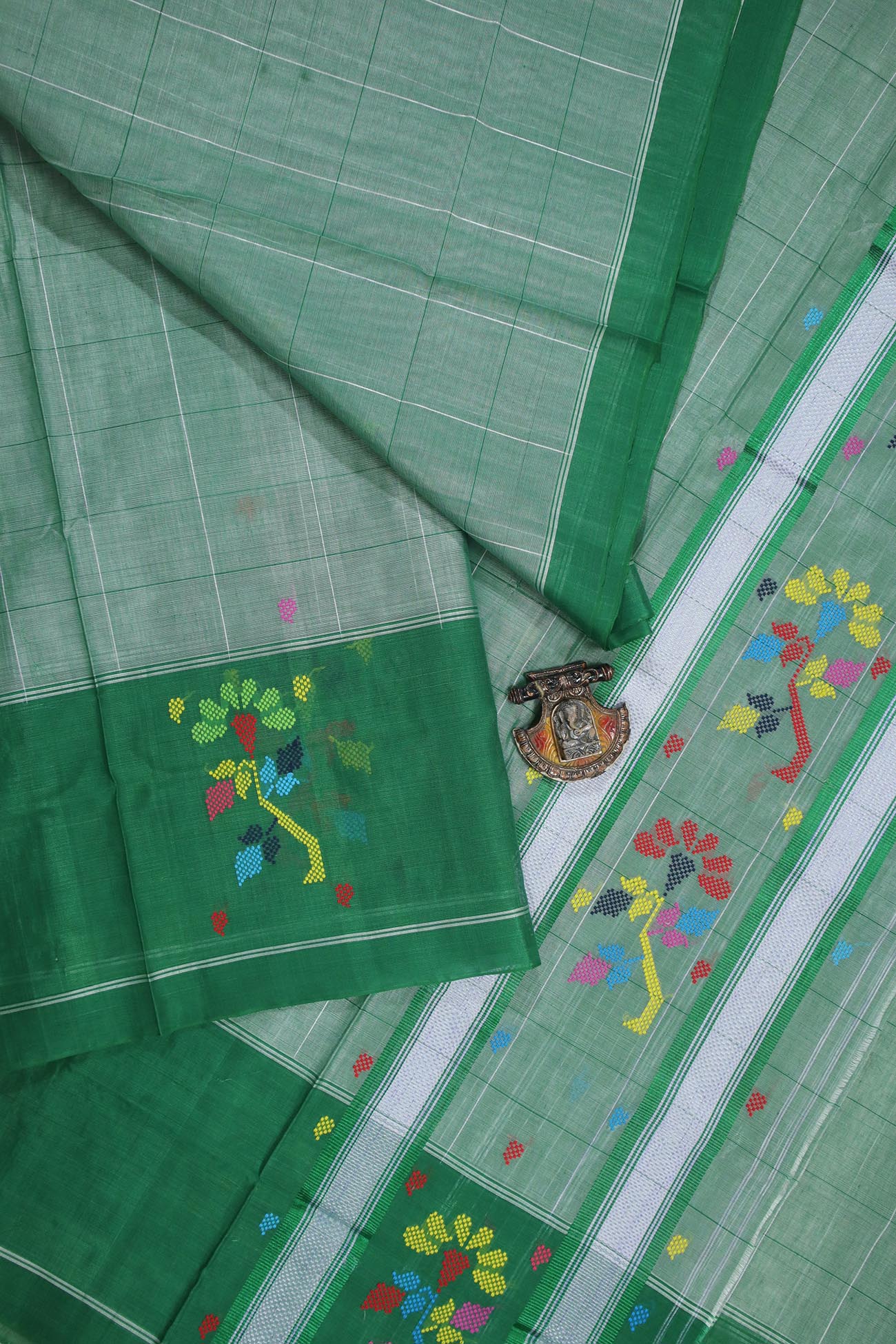 green-flower-chedi-butta-sarees-cb000493-a