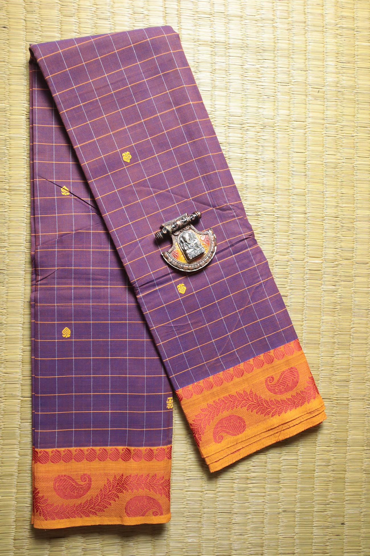 purple-mango-checked-sarees-ck001731-a