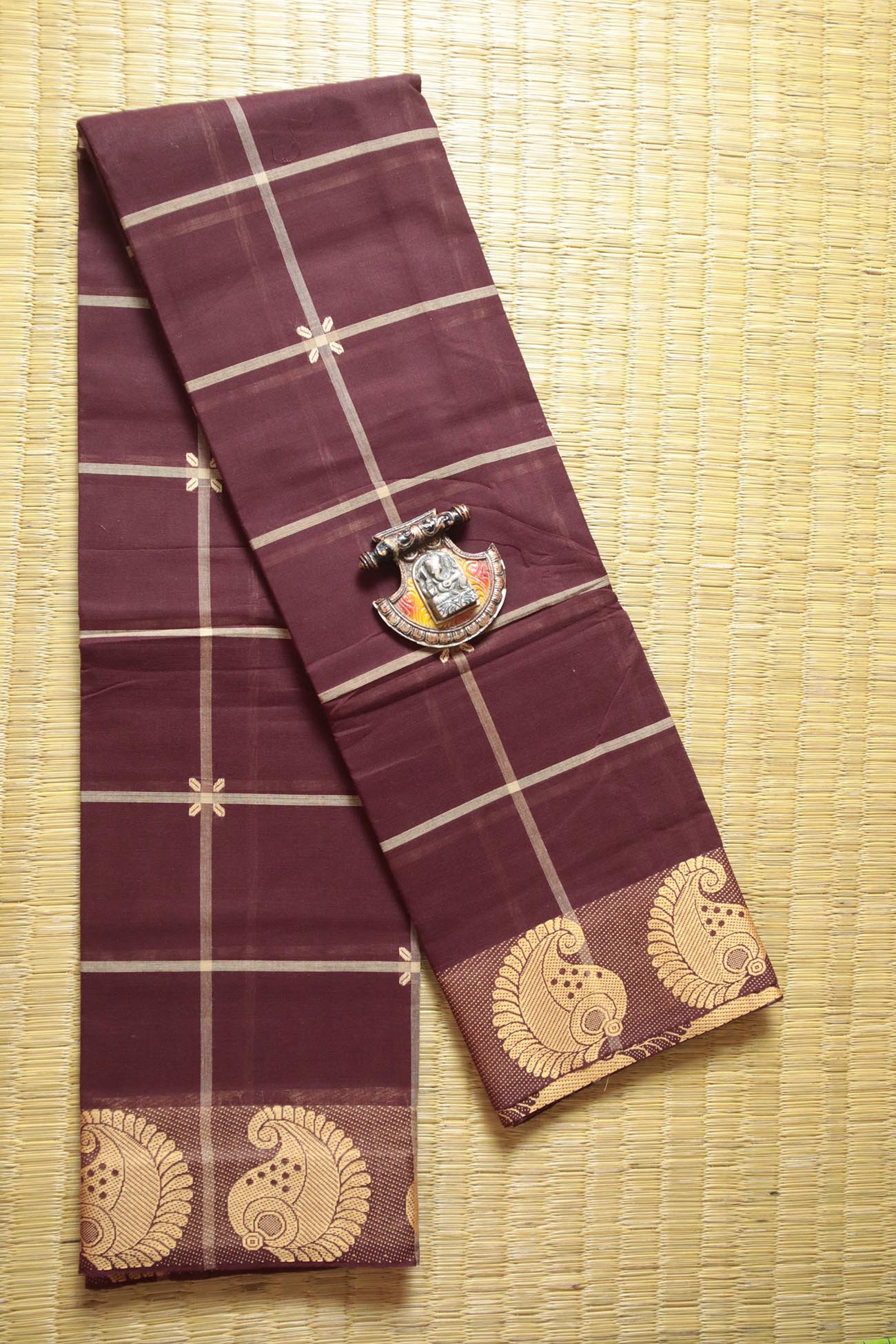 brown-mango-checked-sarees-ck001820-a