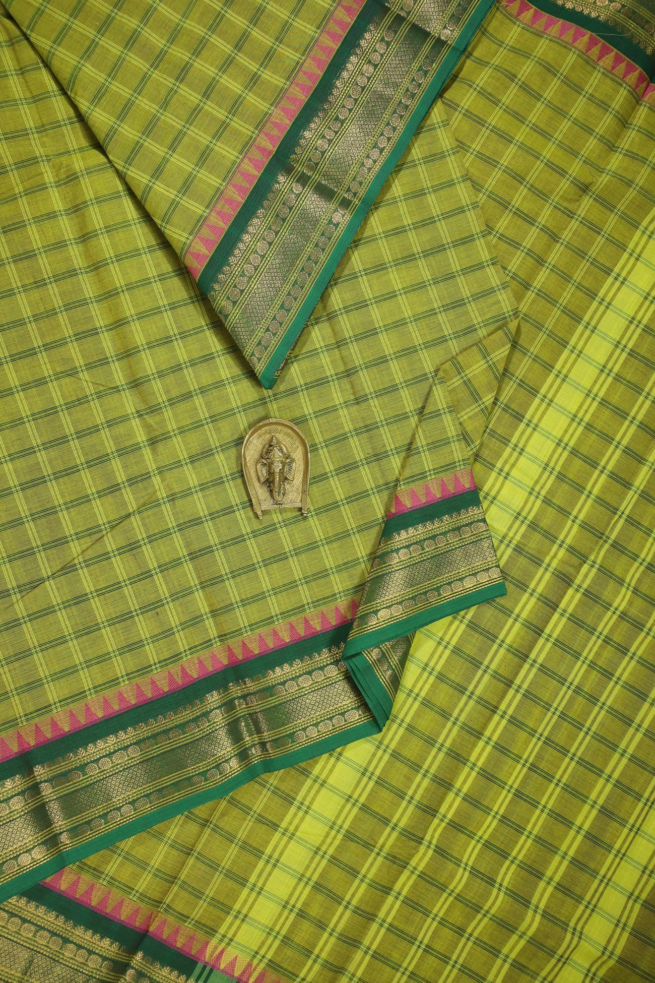 yellow-green-ruthratcham-checked-sarees-ckb000005-a