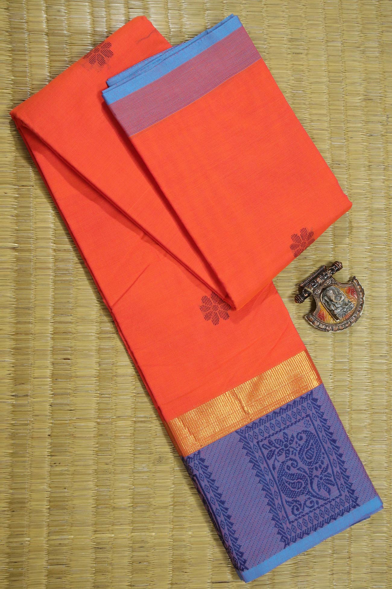 orange-red-flower-grand-border-sarees-gb000478-a