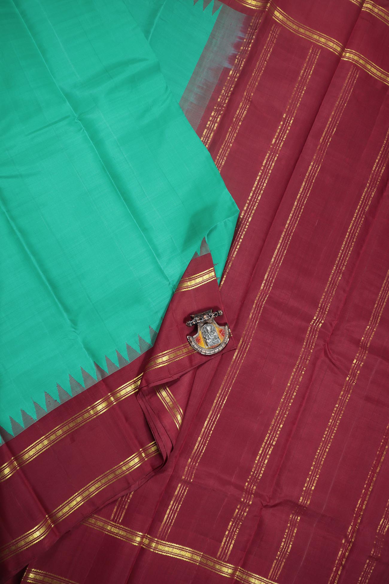 turquoise-temple-kanchipuram-silk-sarees-kss000038-a