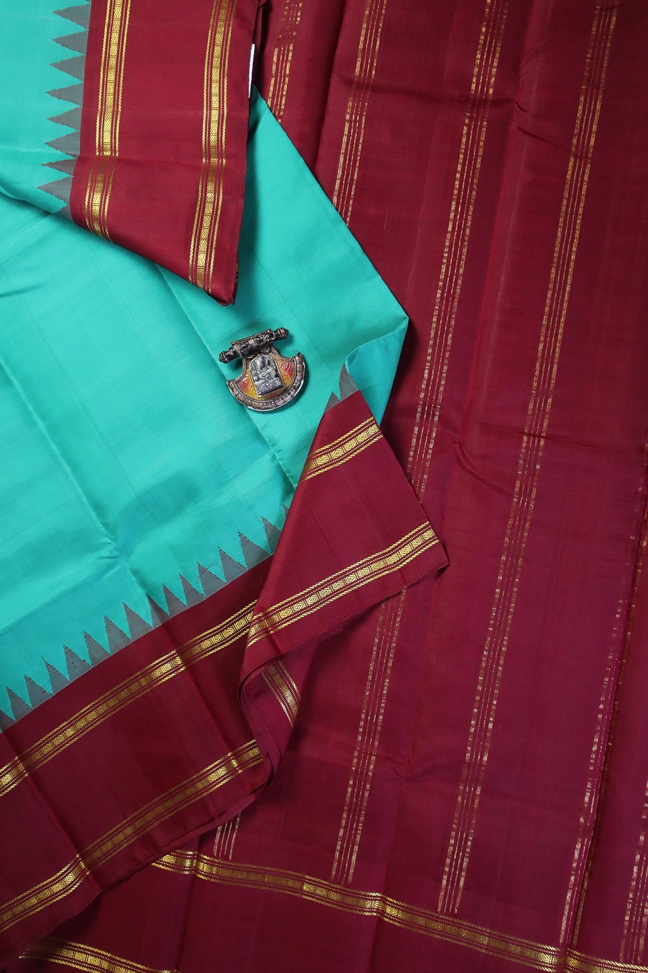 turquoise-temple-kanchipuram-silk-sarees-kss000038-d