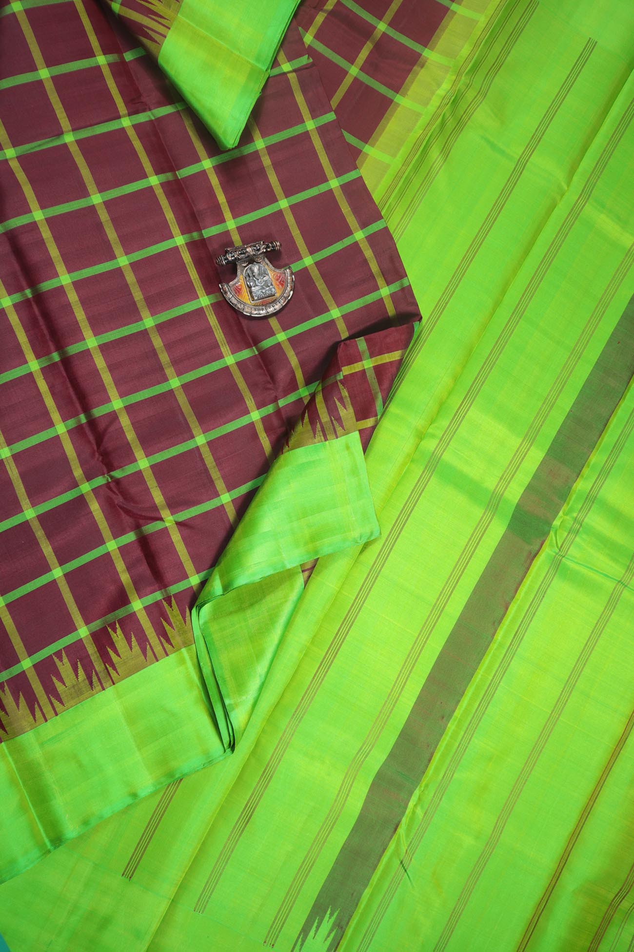 maroon-checked-kanchipuram-silk-sarees-kss000047-a