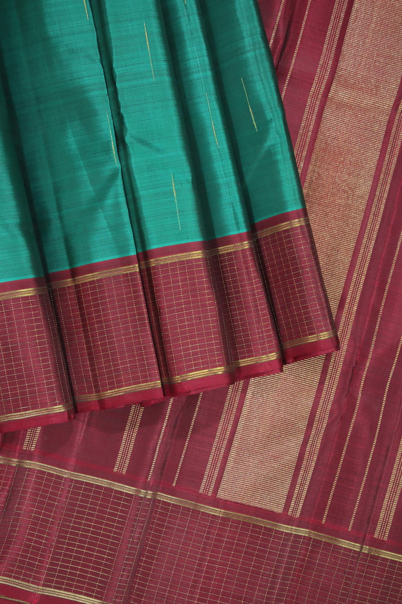 dark-cyan-rain-drops-kanchipuram-silk-sarees-kss000306-d