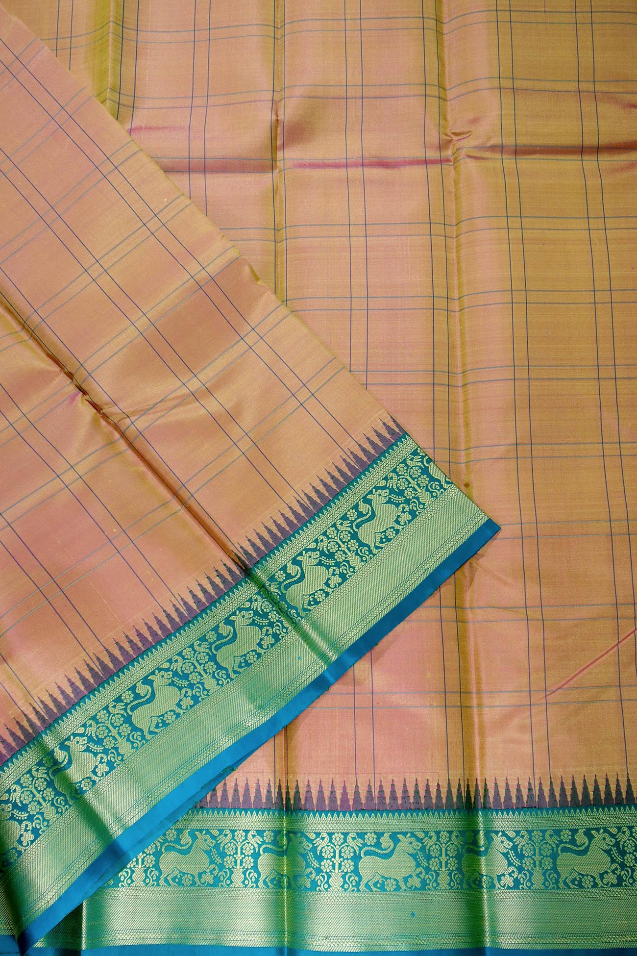 bisque-checked-kanchipuram-silk-sarees-kss000513-d