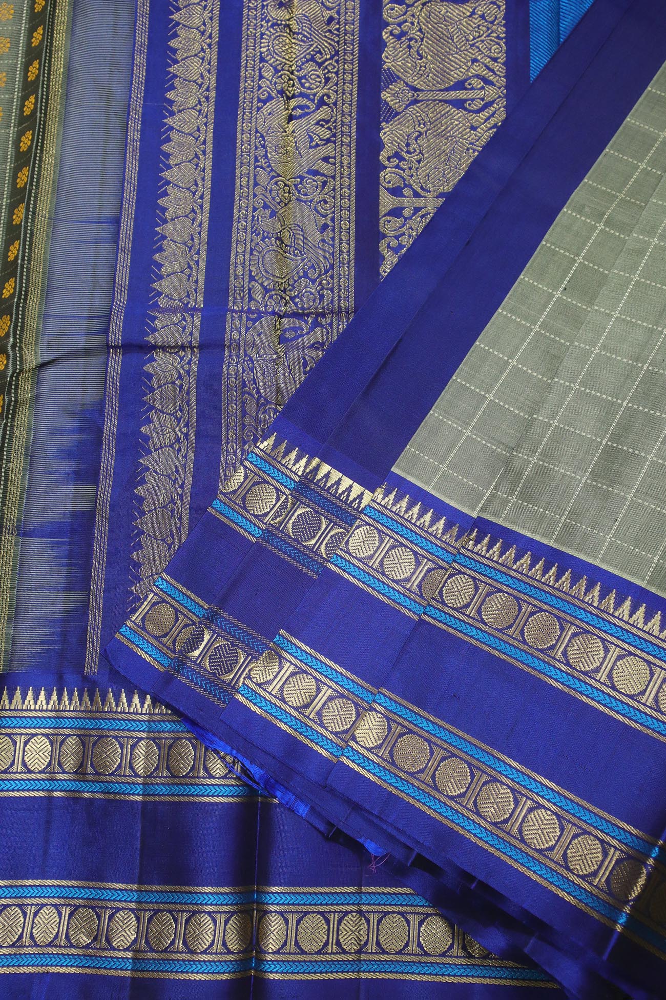 dim-gray-thousand1000-butta-kanchipuram-silk-sarees-kss000531-b