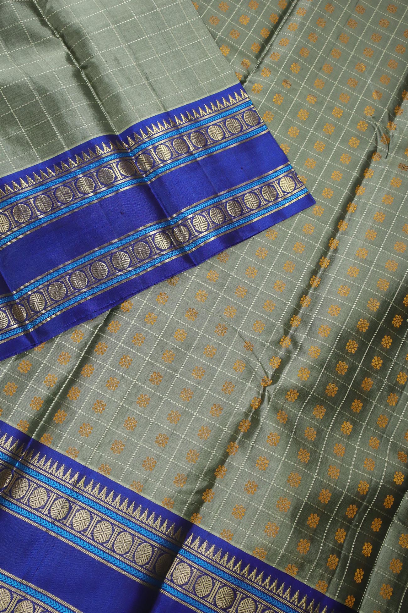 dim-gray-thousand1000-butta-kanchipuram-silk-sarees-kss000531-e