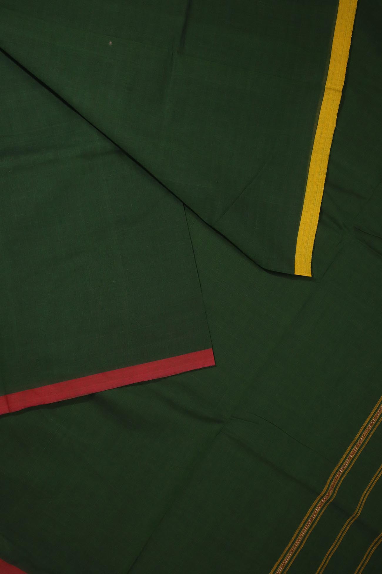 dark-green-no-design-begumpuri-sarees-kv001433-b