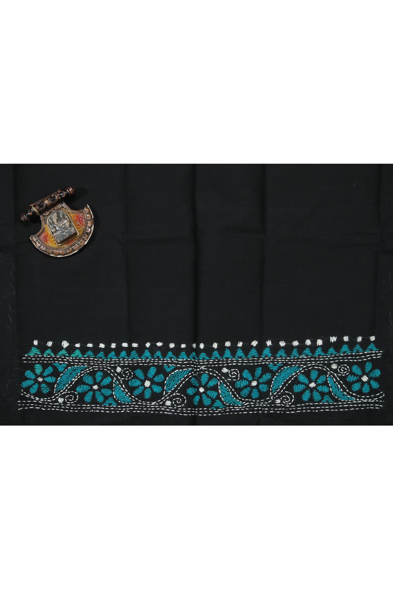 black-flower-kantha-work-blouse-fabric-kwb001889-b