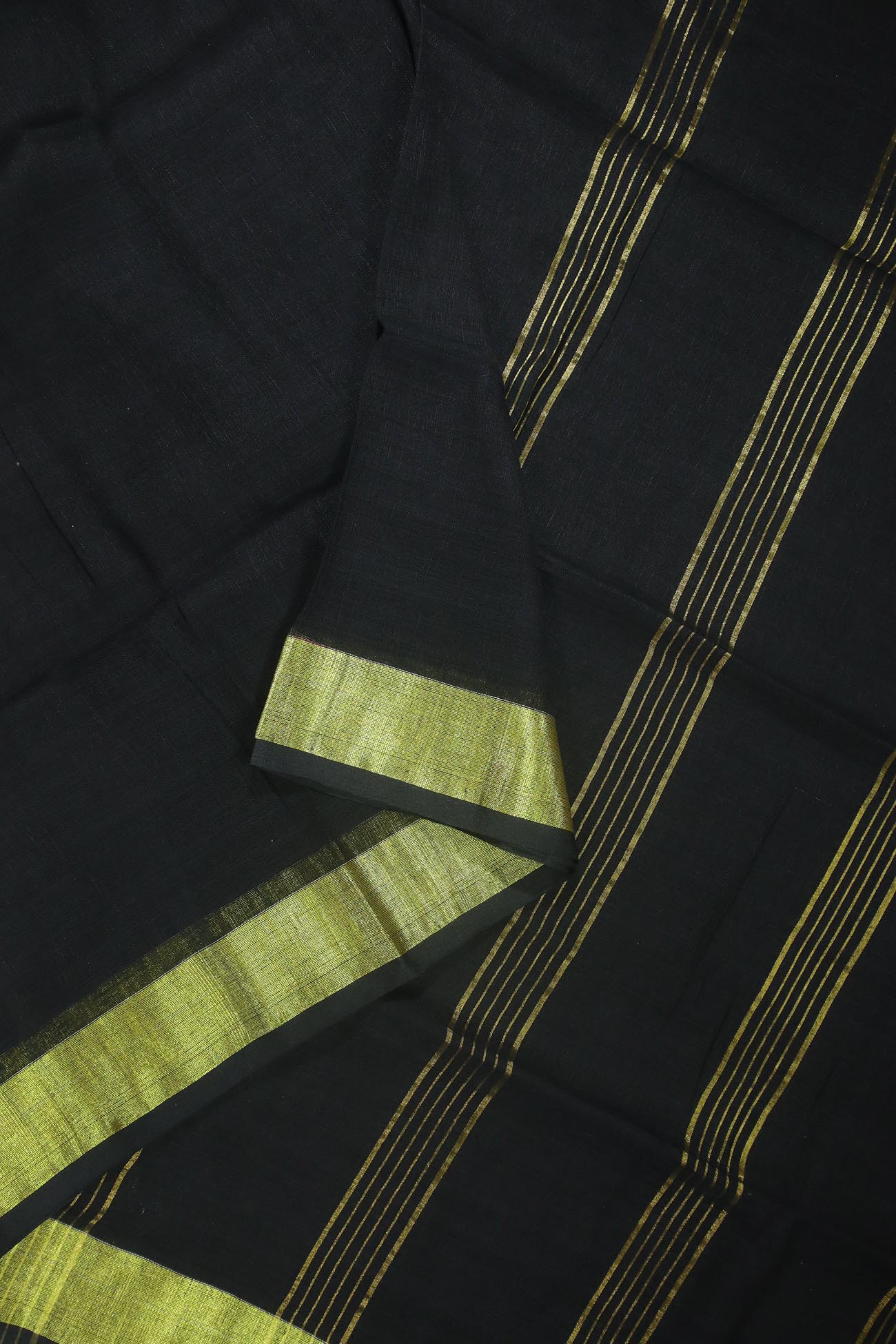 black-no-design-linen-printed-sarees-lnp000040-b