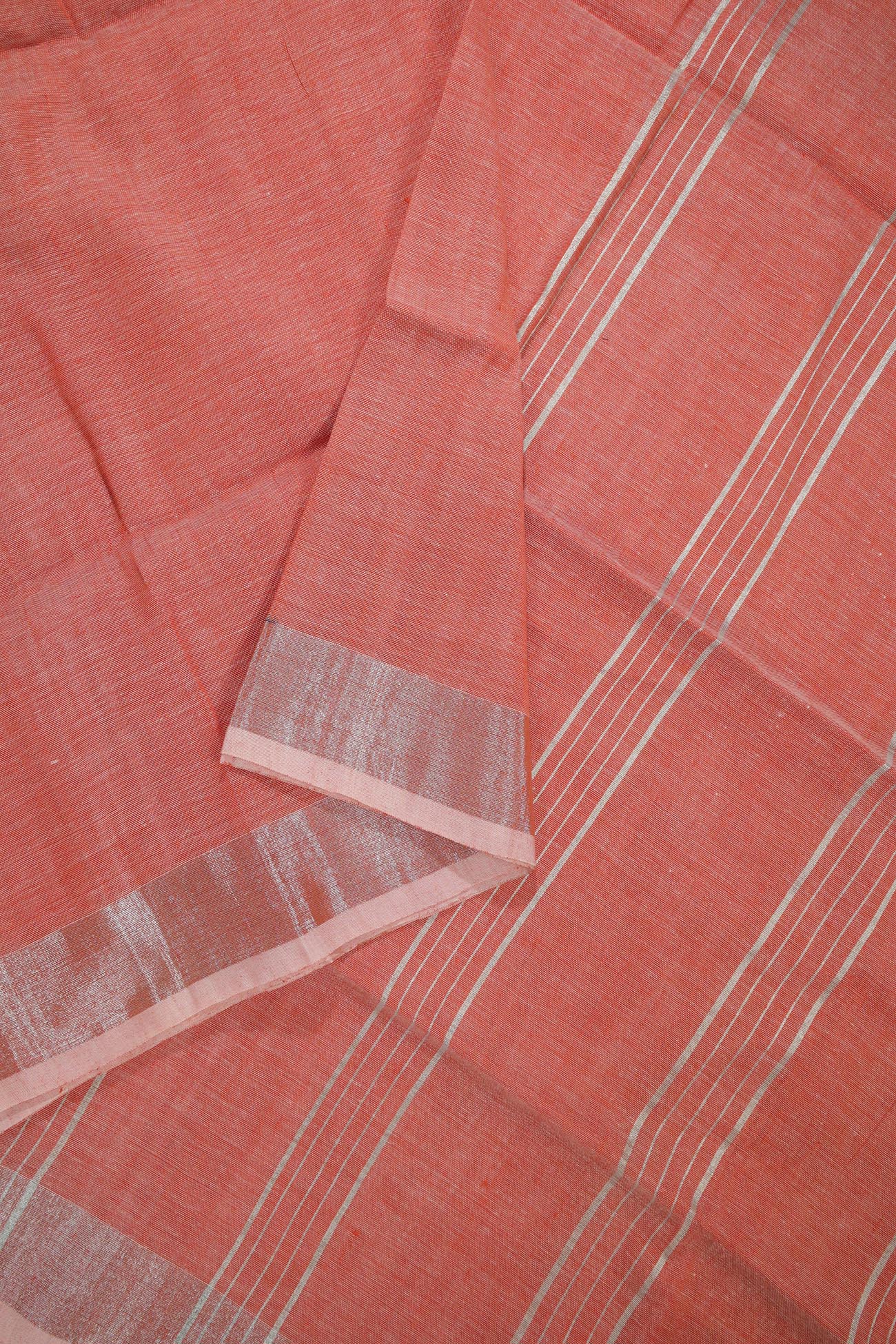 light-coral-no-design-linen-printed-sarees-lnp000047-b