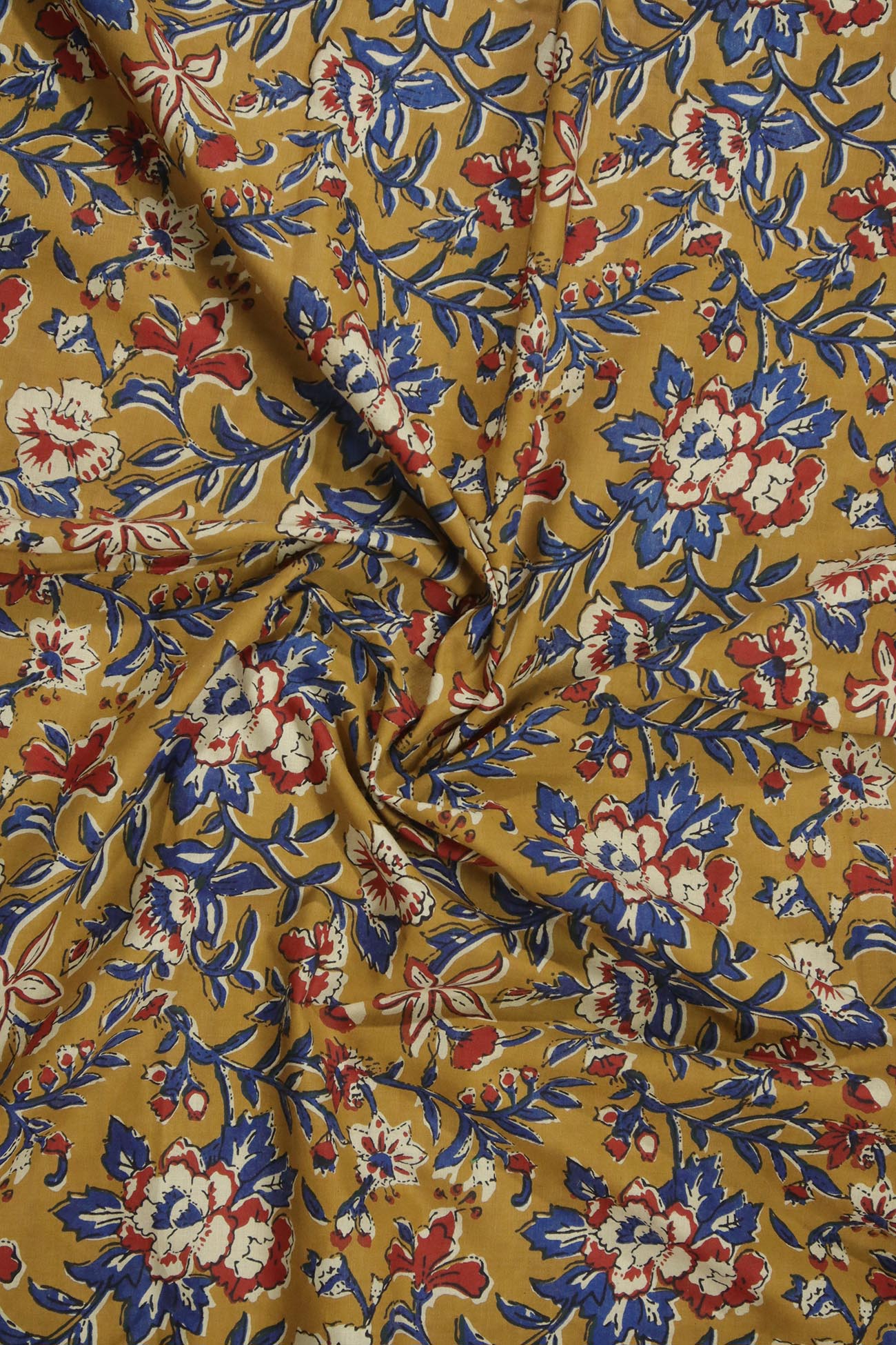 brown-flower-mulmul-fabric-mf000217-a