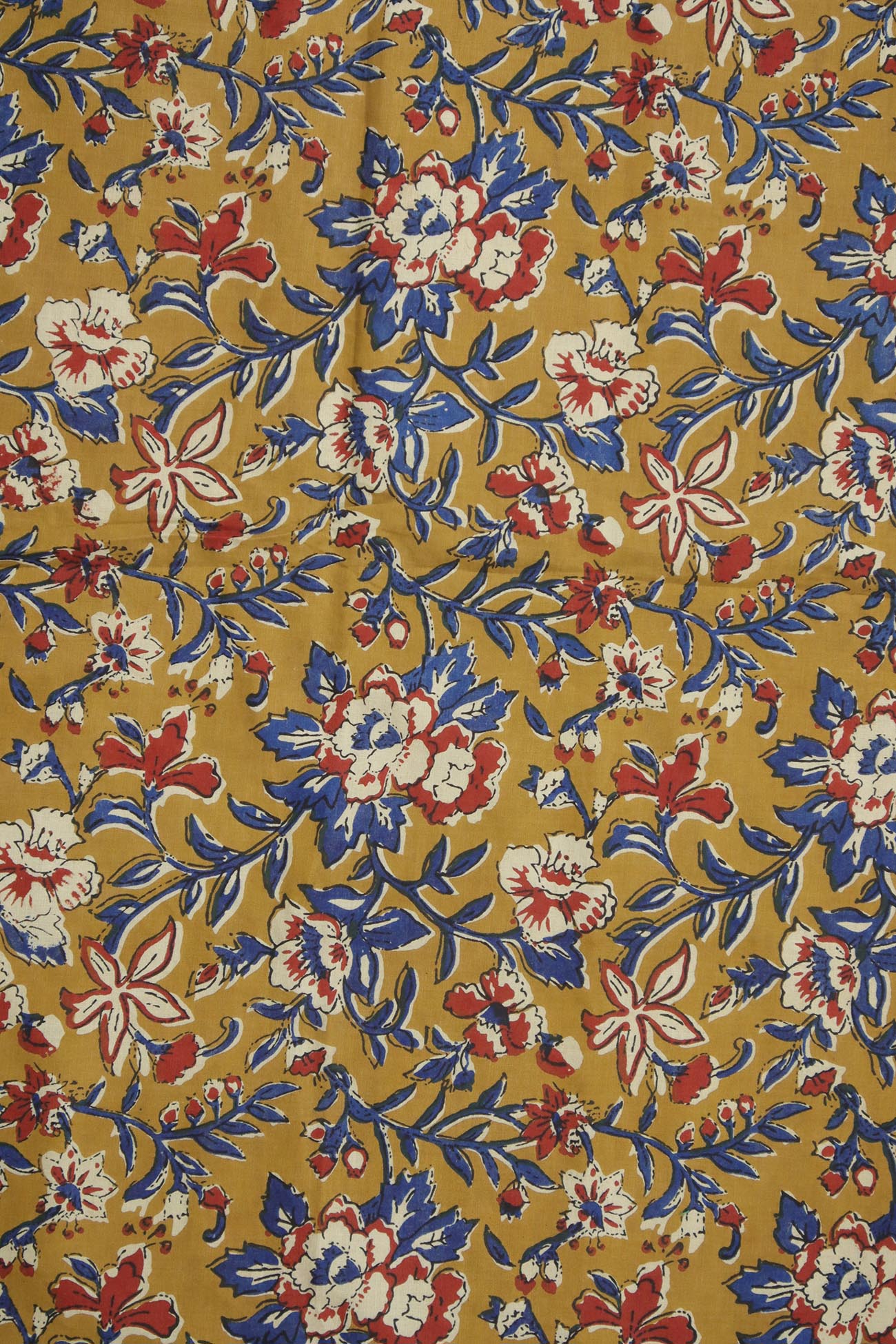 brown-flower-mulmul-fabric-mf000217-b