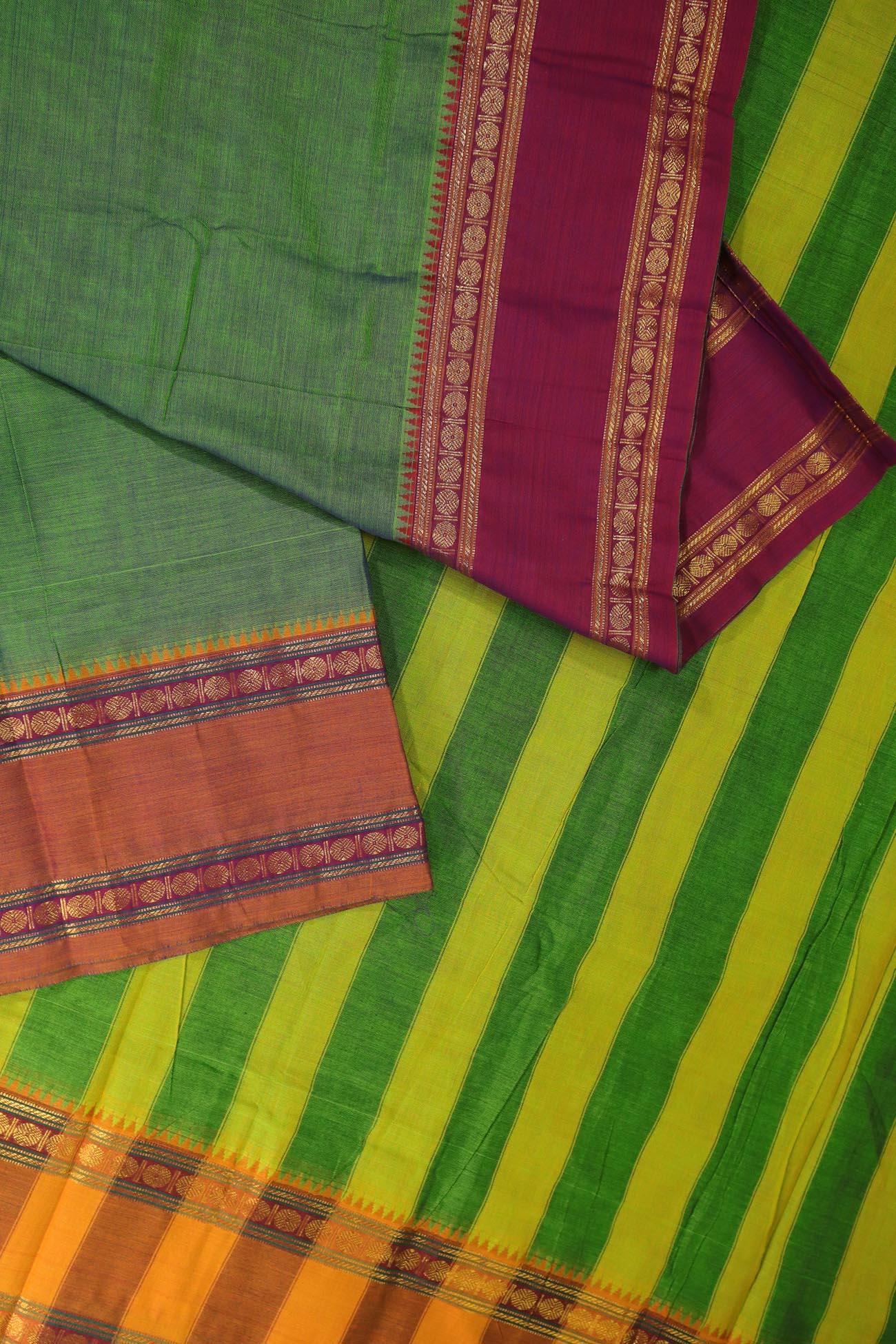 green-ruthratcham-narayanpet-sarees-pk002084-b