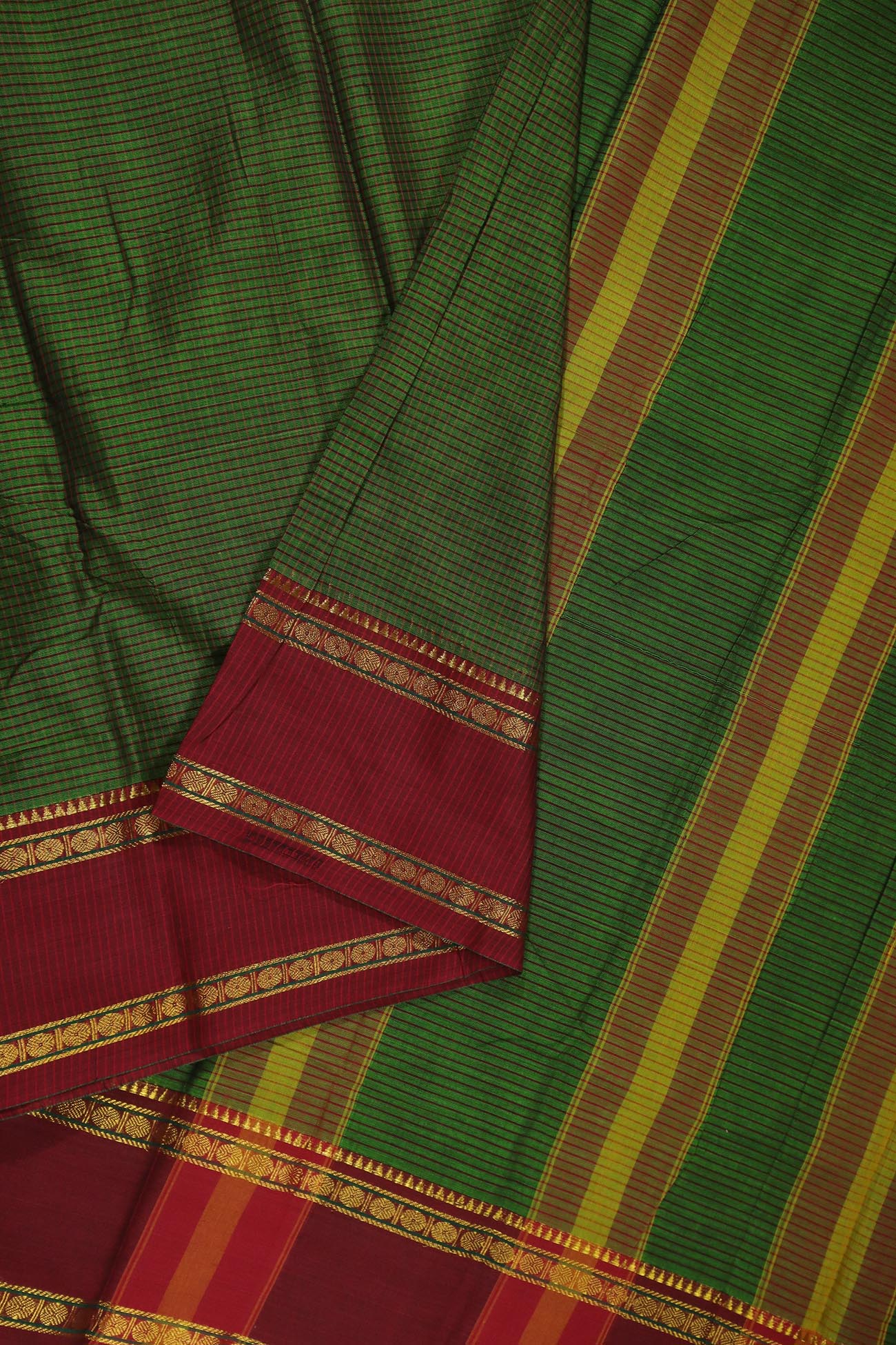 green-ruthratcham-narayanpet-sarees-pk002163-b