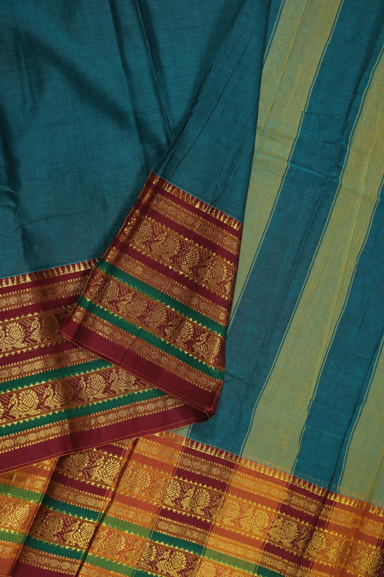 dark-cyan-peacock-narayanpet-sarees-pk002258-c