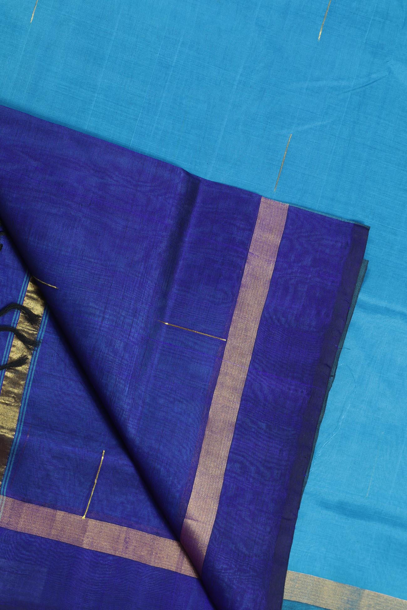 deep-sky-blue-rain-drops-cotton-silk-sarees-sc001685-b