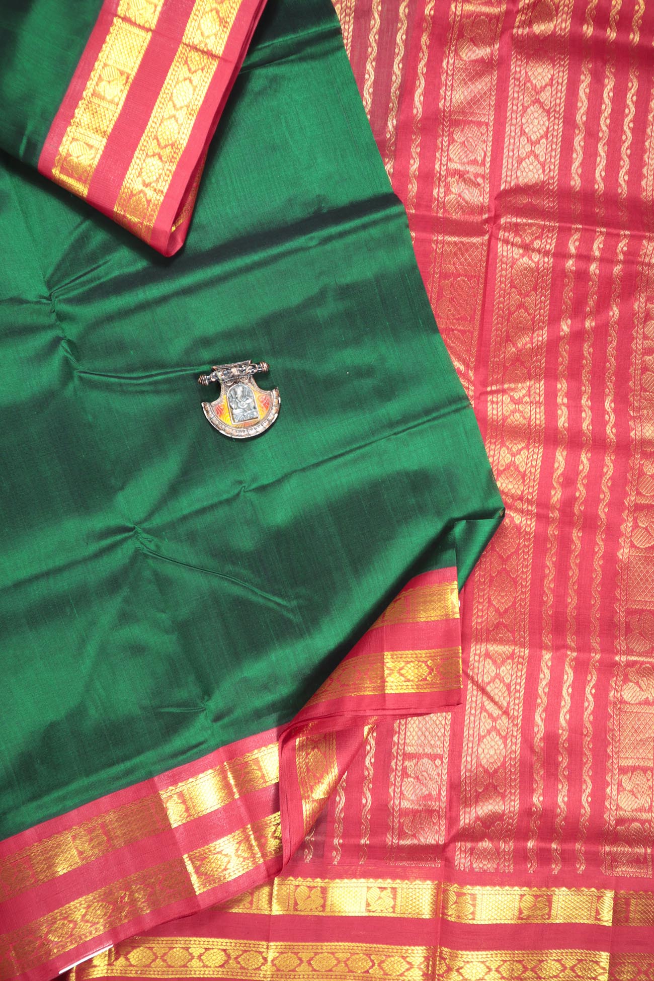 dark-green-peacock-cotton-silk-sarees-sc002047-a