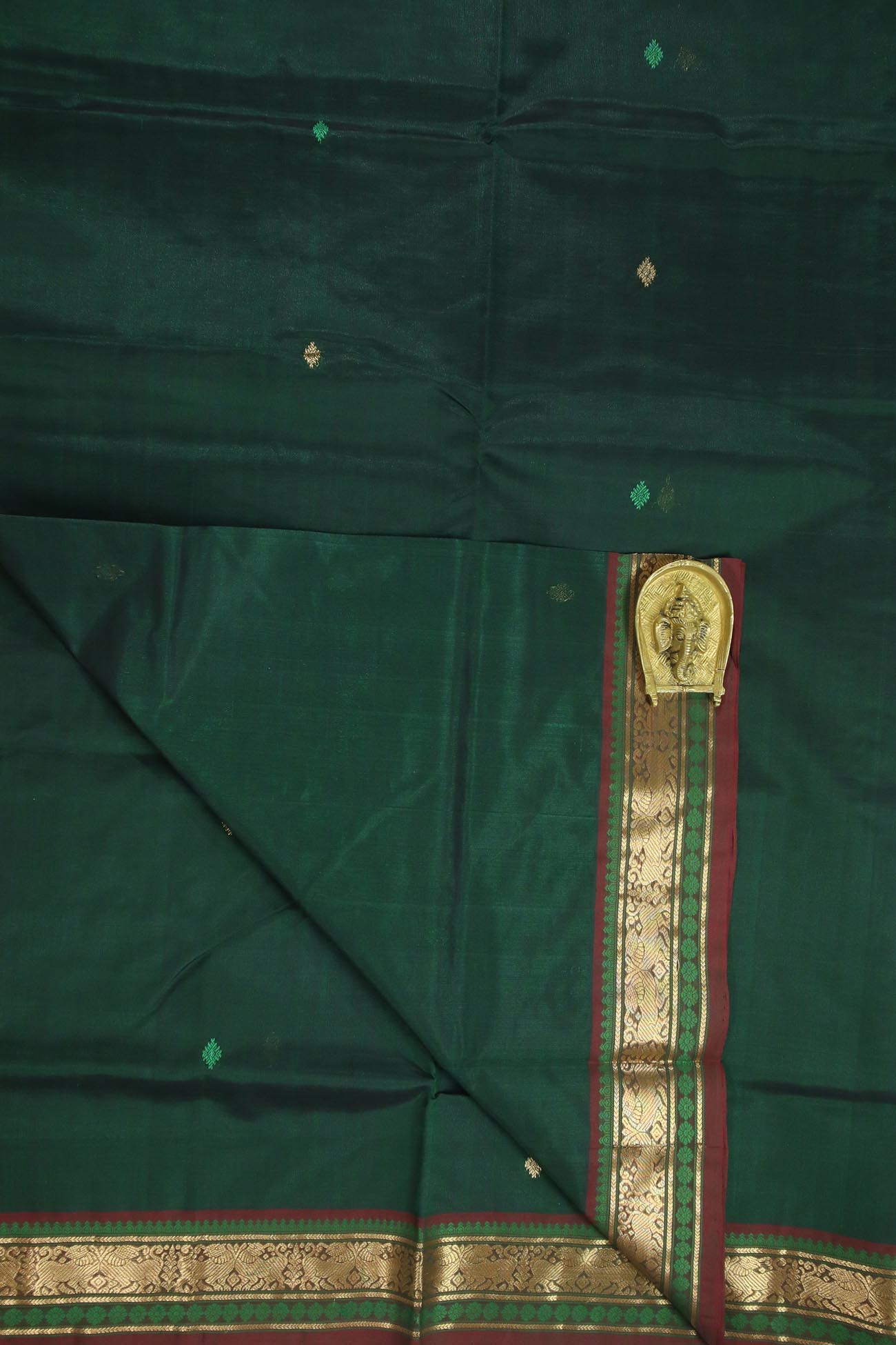 dark-green-ruthratcham-cotton-silk-sarees-sc002442-c