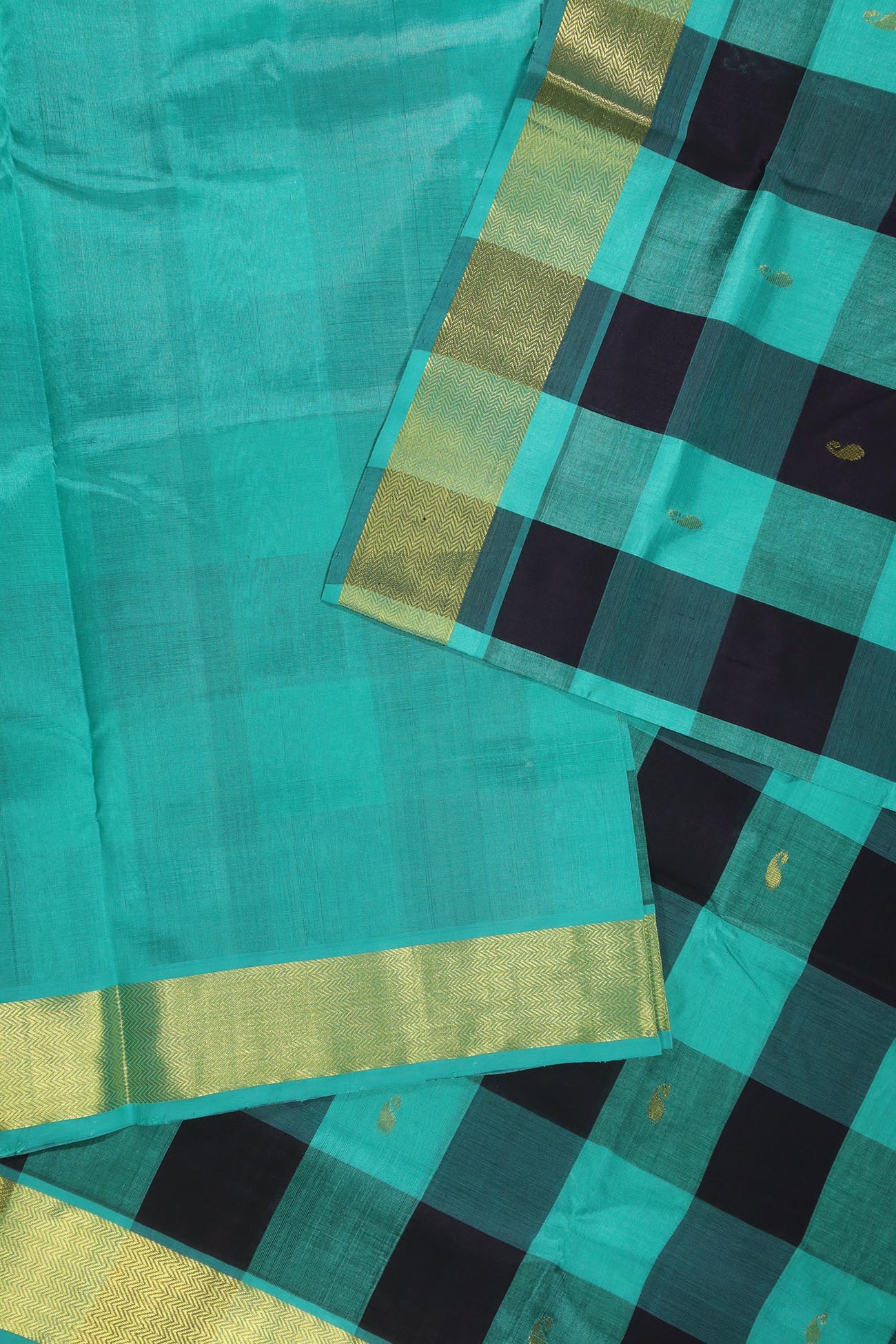 turquoise-bavanji-border-cotton-silk-sarees-sc002674-e