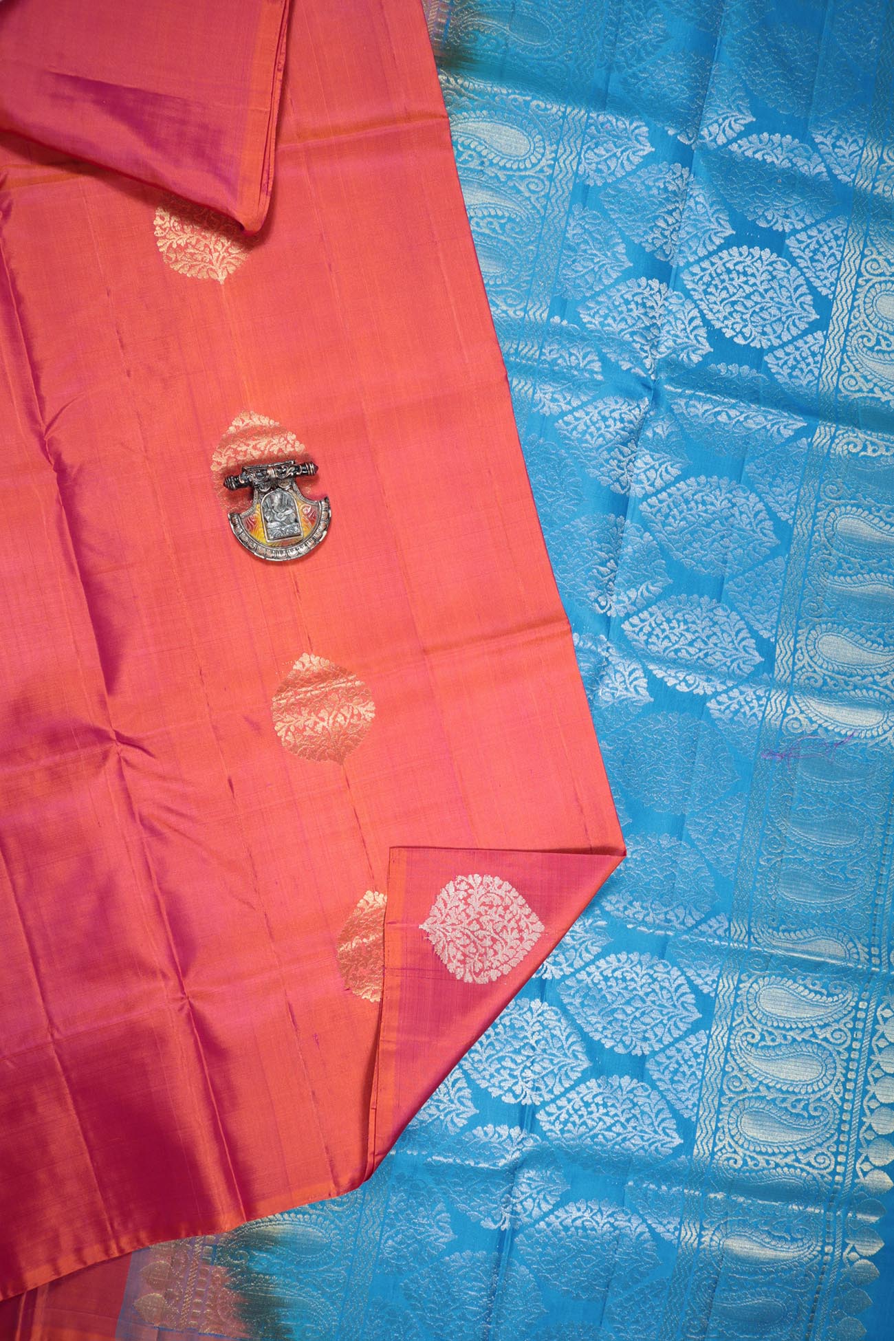 salmon-flower-soft-silk-sarees-sss000062-b