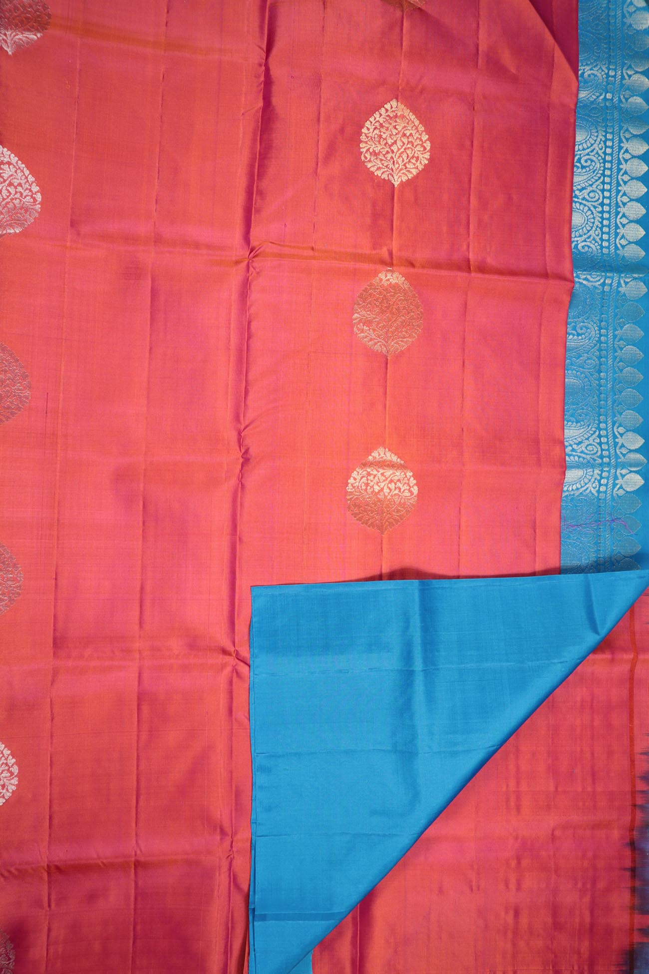 salmon-flower-soft-silk-sarees-sss000062-c