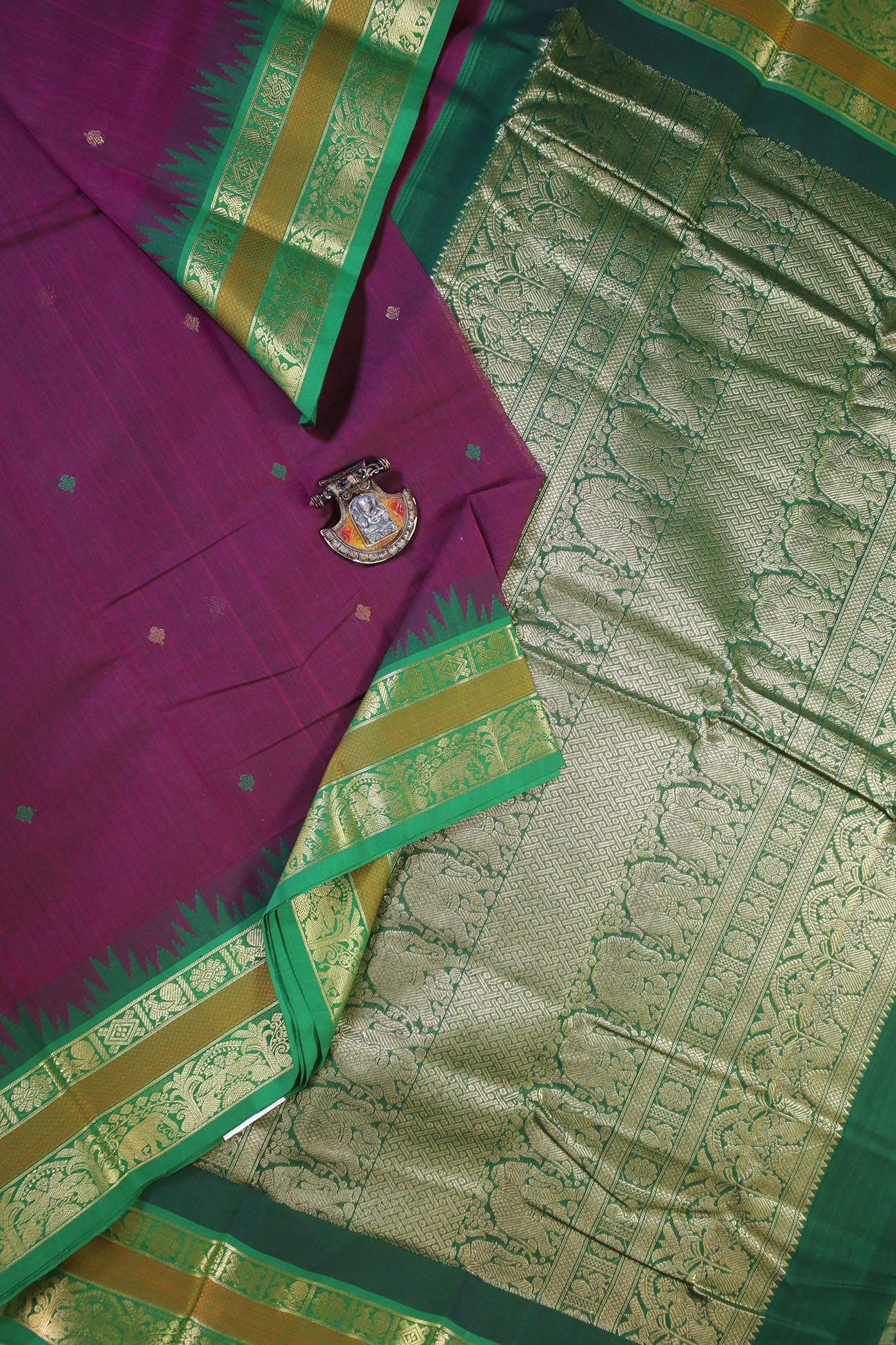 dark-magenta-peacock-kanchi-cotton-sarees-uu004290-a