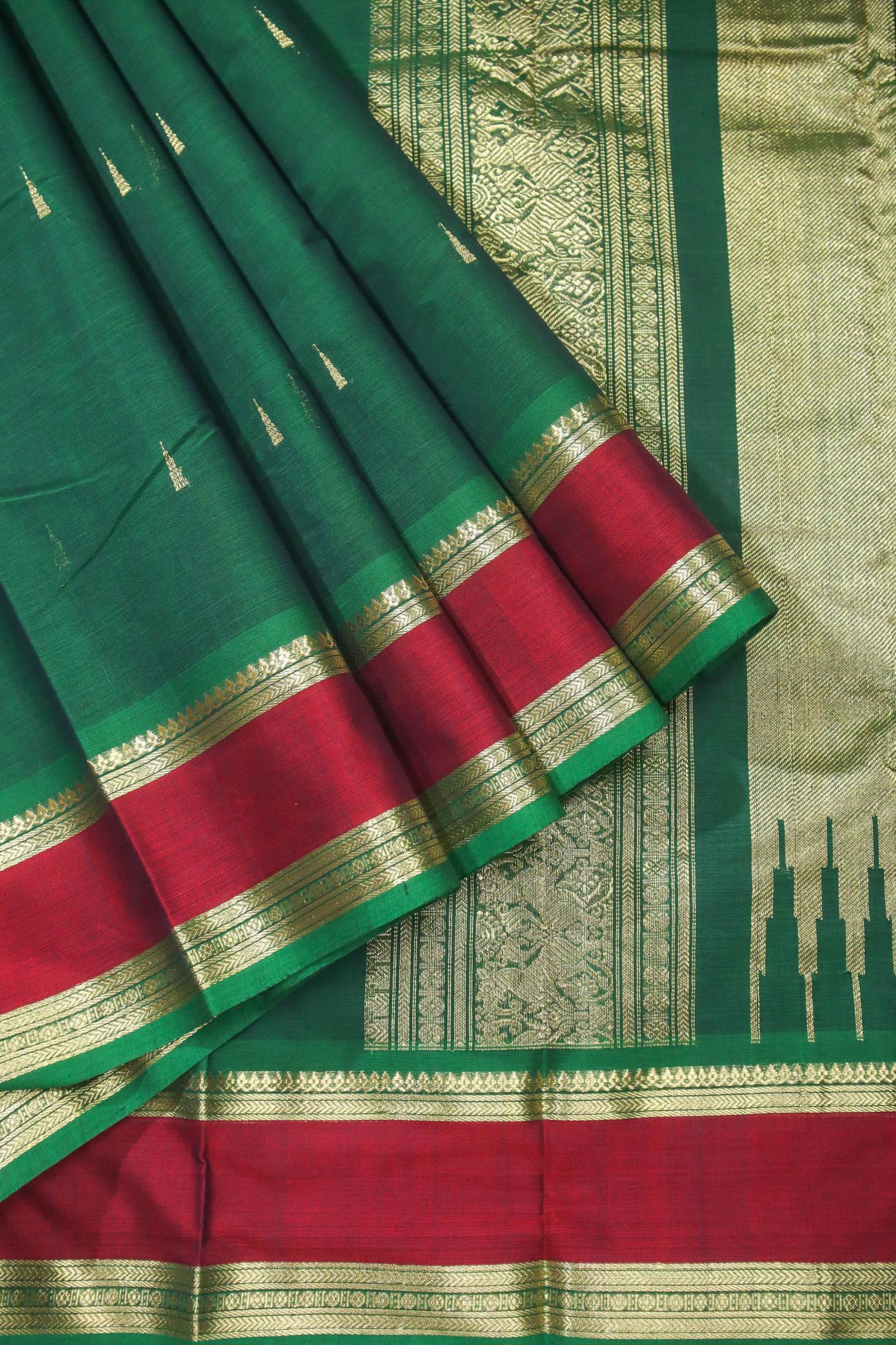 dark-green-rain-drops-mallimokku-kanchi-cotton-sarees-uu005180-a