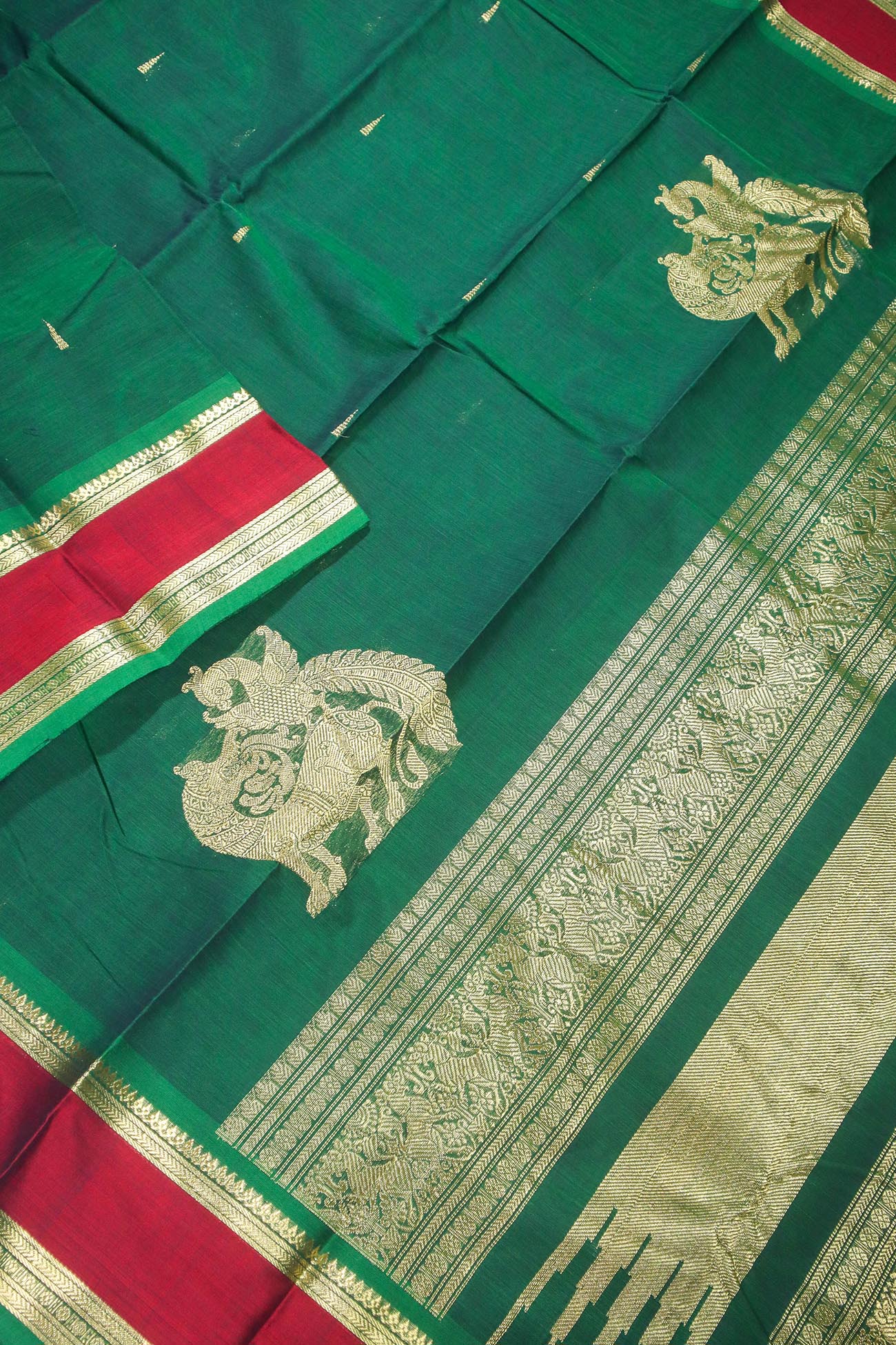 dark-green-rain-drops-mallimokku-kanchi-cotton-sarees-uu005180-b