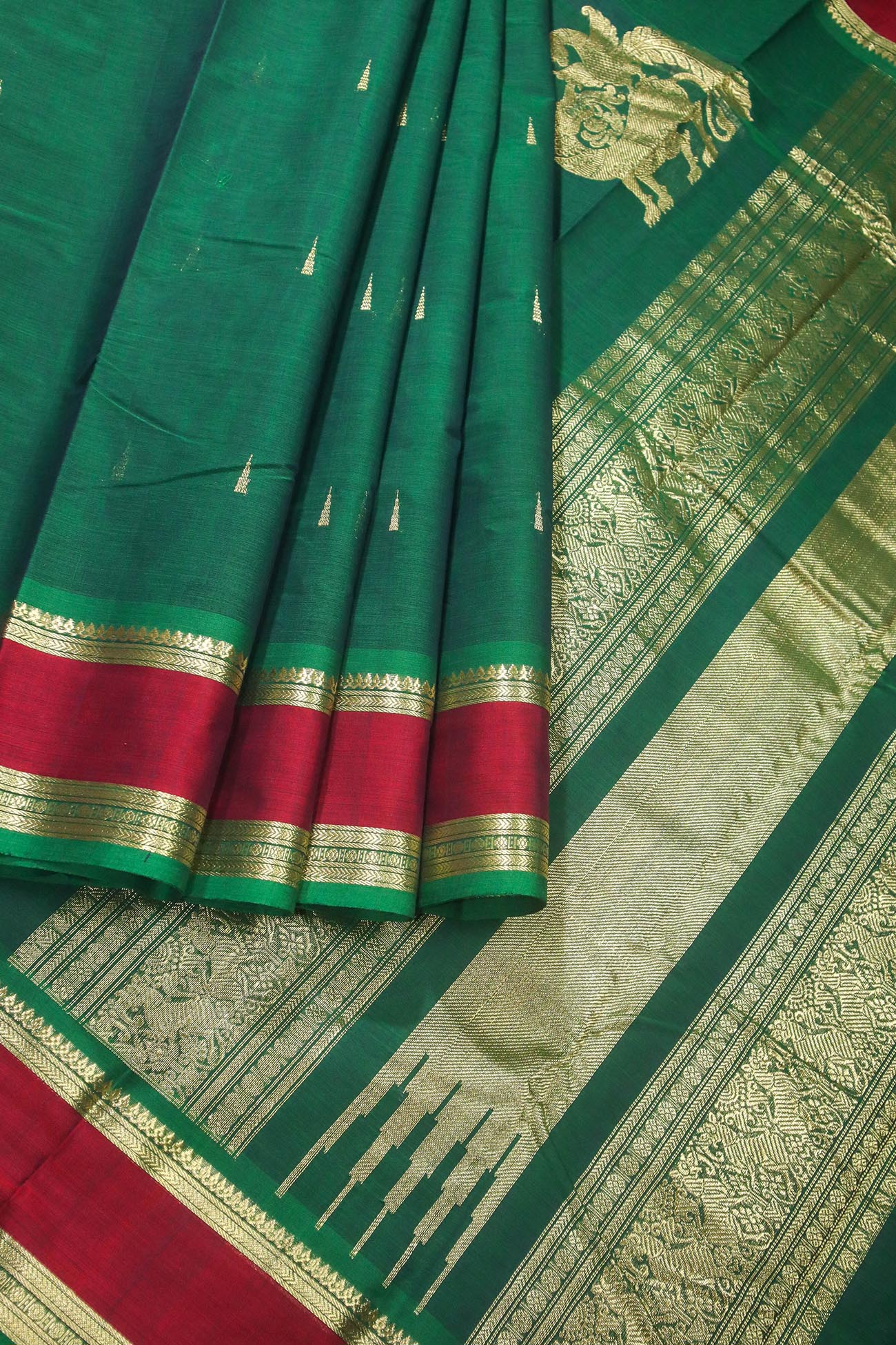 dark-green-rain-drops-mallimokku-kanchi-cotton-sarees-uu005180-d