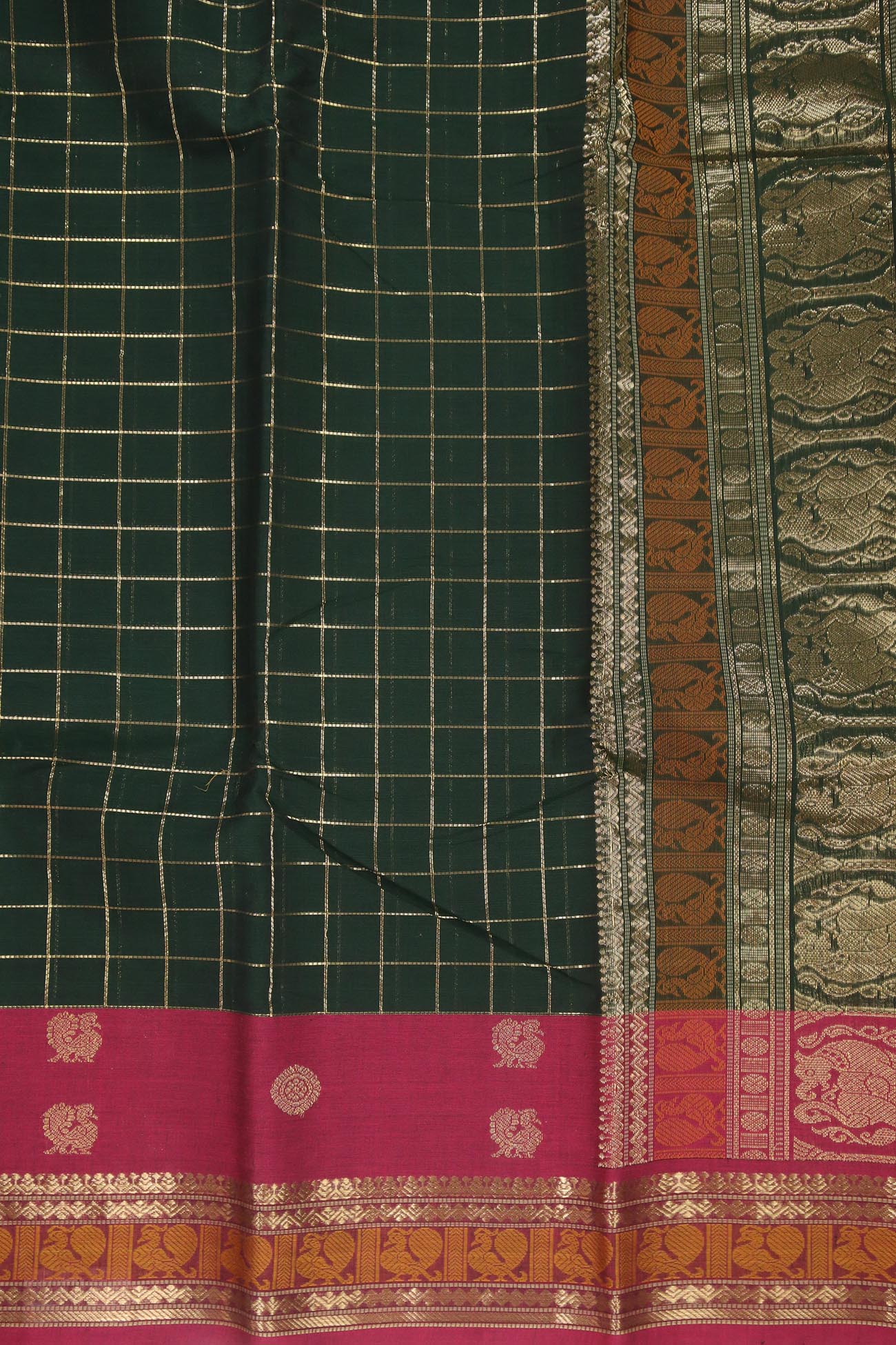 dark-green-peacock-kanchi-cotton-sarees-uu005190-c