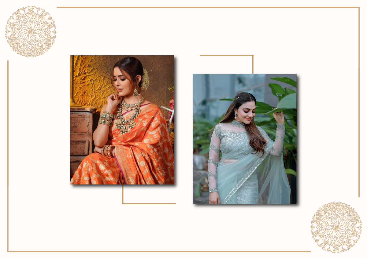Amazon.com: Elina fashion Sarees For Women Banarasi Art Silk Woven Saree l  Indian Holi Festival Gift Sari with Unstitched Blouse : Clothing, Shoes &  Jewelry