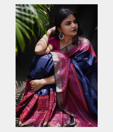 new model embroidery sarees