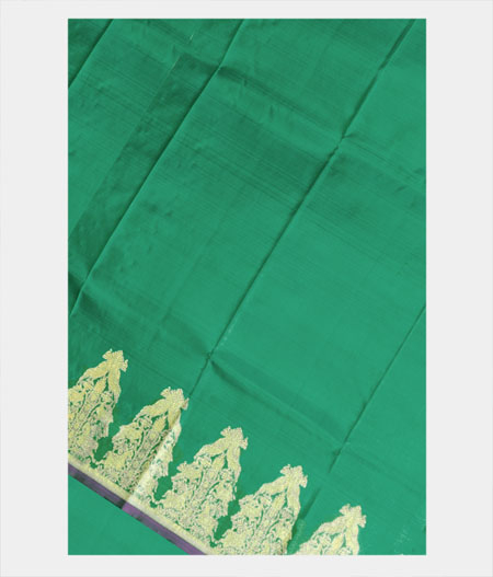 Green Kanjivaram Silk Dupatta NA1593-image
