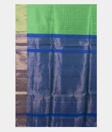 Green Woven Raw Silk Saree T790844