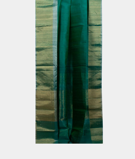 Green Woven Raw Silk Saree T1427152
