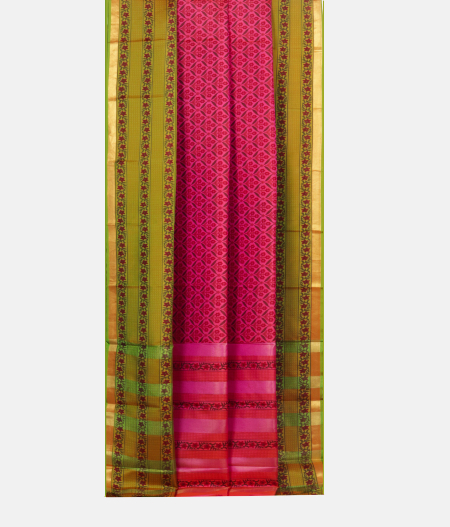 Pink Printed Silk Saree  T1626232