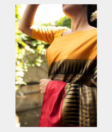 Black Handwoven Kanjivaram Silk Saree T1668712