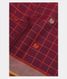 Maroon Kanchi Handwoven Cotton Saree T1788821
