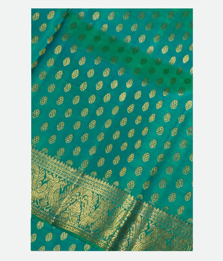 Green Kanjivaram Silk Dupatta T163961-image