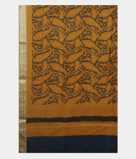 Black Soft Tussar Printed Saree T1648304