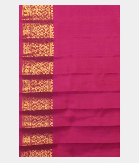 Beige Gadwal Silk Saree T1878903