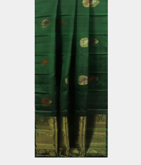 Bottle Green Kanjivaram Silk Dupatta T1561922
