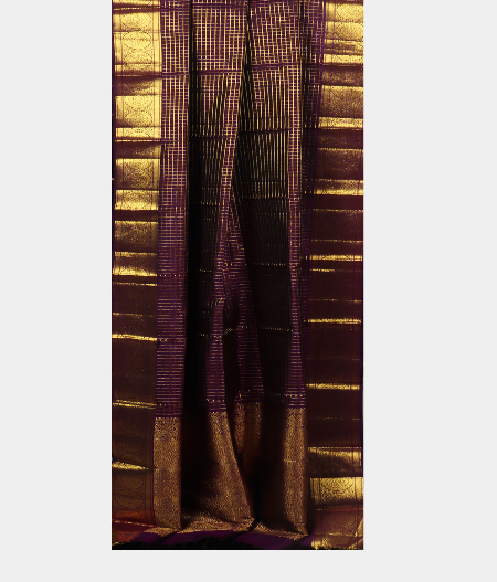 Purple Kanjivaram Silk Dupatta T1801842